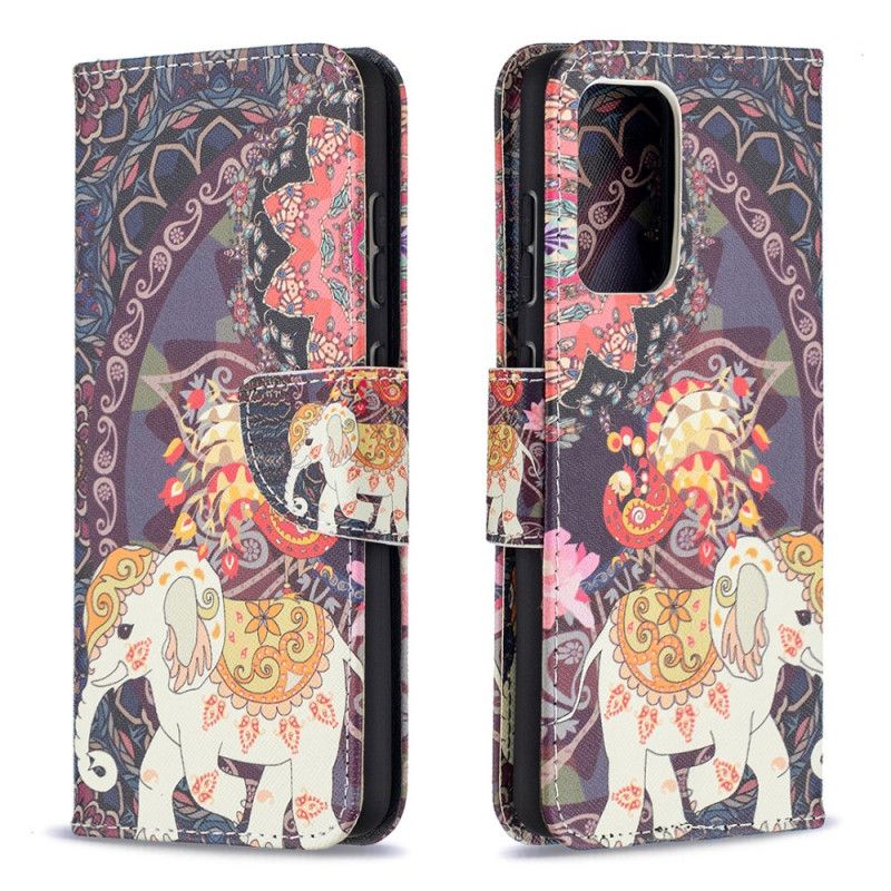 Lederhüllen Samsung Galaxy A52 4G / A52 5G Ethnisches Elefantenmandala