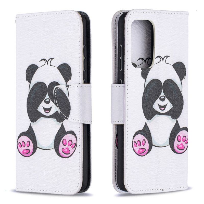 Lederhüllen Samsung Galaxy A52 4G / A52 5G Lustiger Panda