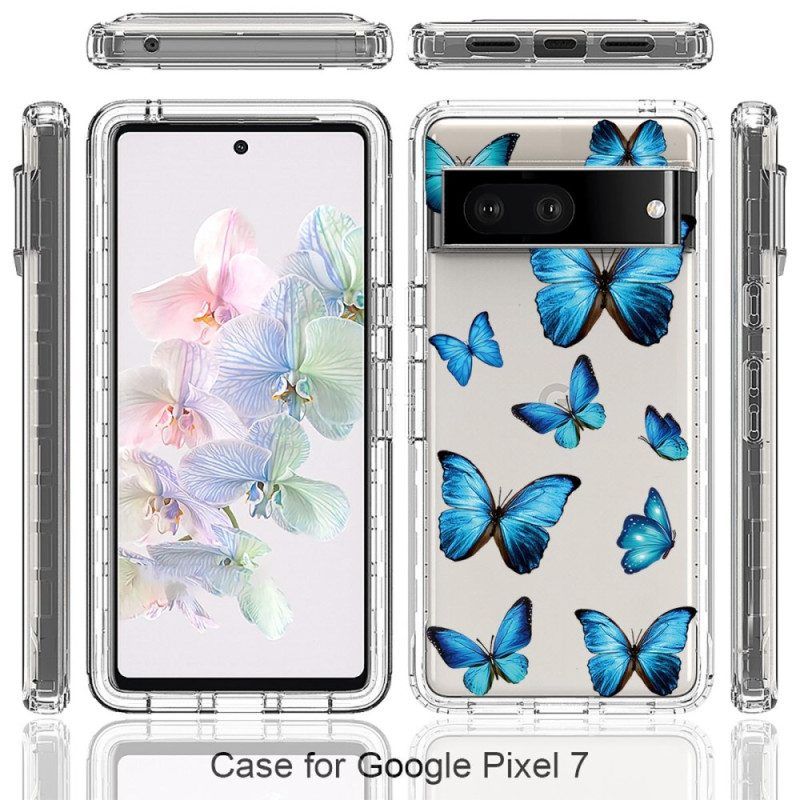 Hülle Für Google Pixel 7 Nahtlose Schmetterlinge