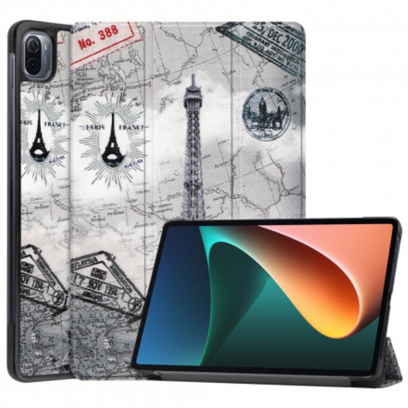 Smart Case Xiaomi Pad 5 Eiffelturm Stifthalter