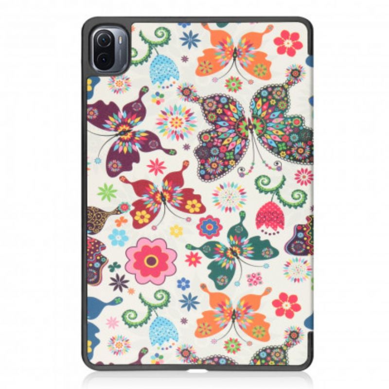 Smart Case Xiaomi Pad 5 Vintage Flower Stifthalter