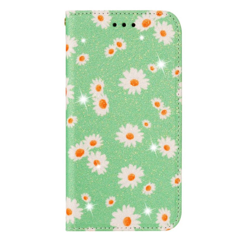 Flip Case Für Xiaomi Poco F2 Pro Pink Gänseblümchen