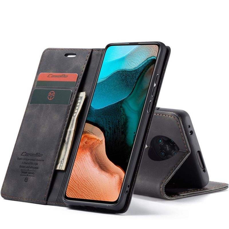 Flip Case Xiaomi Poco F2 Pro Schwarz Ledertasche