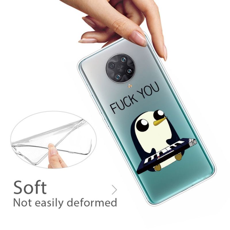 Hülle Für Xiaomi Poco F2 Pro Pinguin Fick Dich