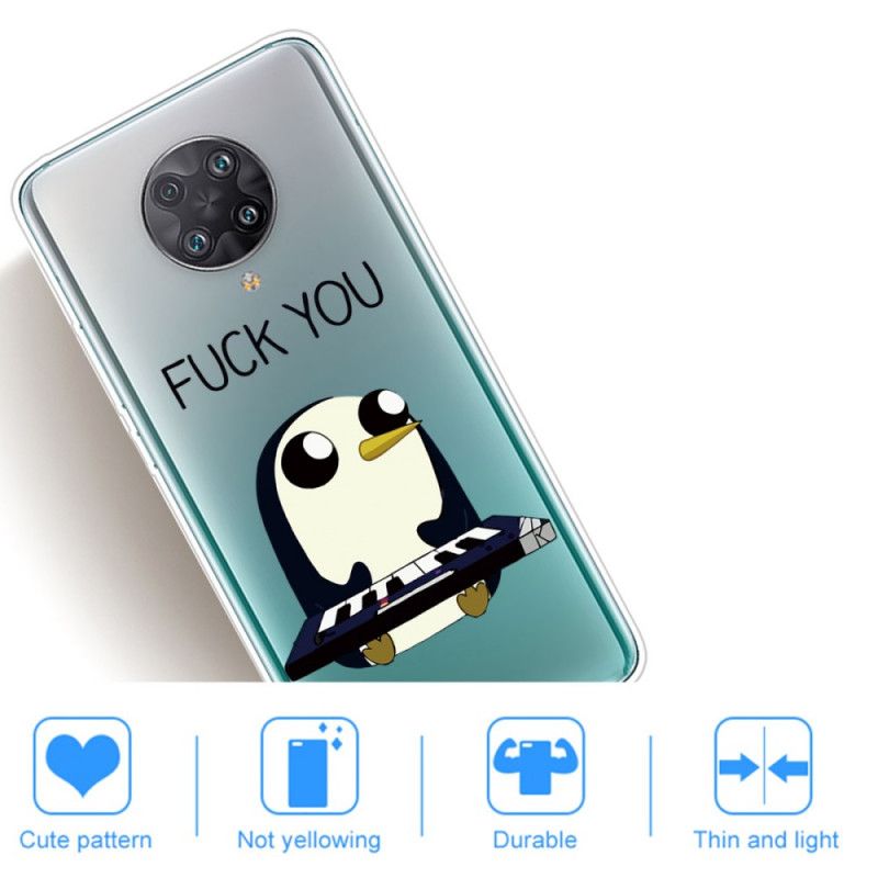 Hülle Für Xiaomi Poco F2 Pro Pinguin Fick Dich