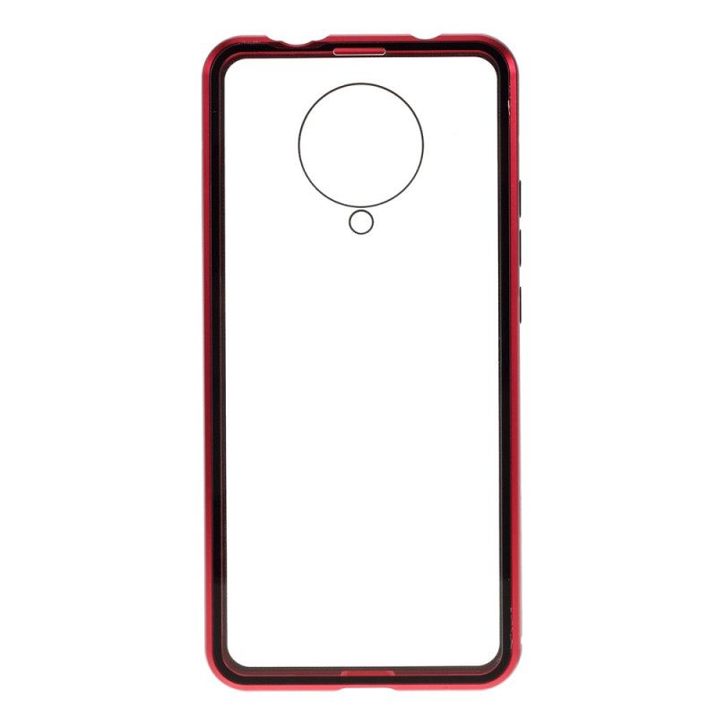 Hülle Für Xiaomi Poco F2 Pro Schwarz Gehärtetes Glas Und Metall Vorne Und Hinten