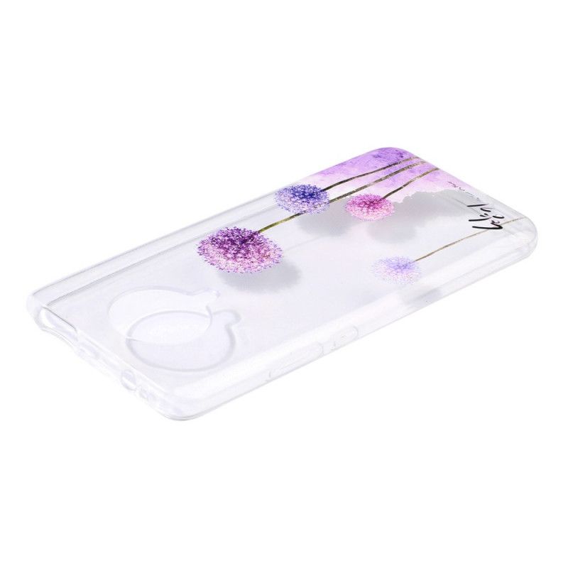 Hülle Xiaomi Poco F2 Pro Handyhülle Transparenter Farbiger Löwenzahn