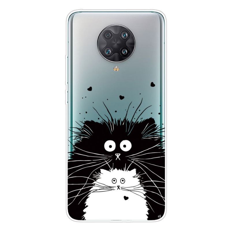 Hülle Xiaomi Poco F2 Pro Schwarz Pass Auf Die Katzen Auf