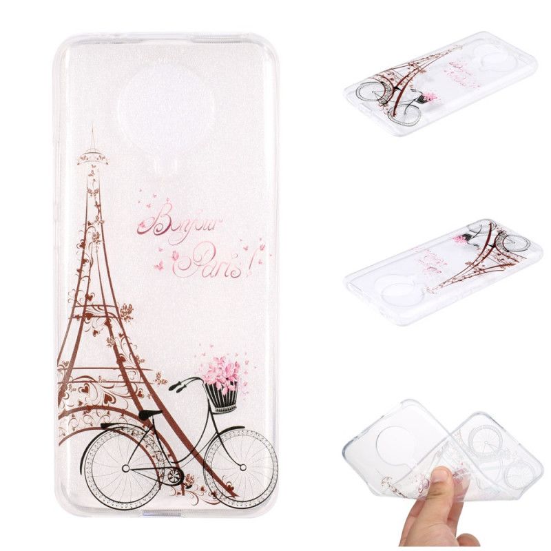 Hülle Xiaomi Poco F2 Pro Transparent Hallo Paris