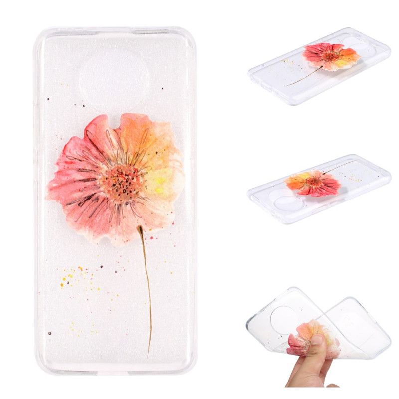 Hülle Xiaomi Poco F2 Pro Transparente Aquarellmohnblume