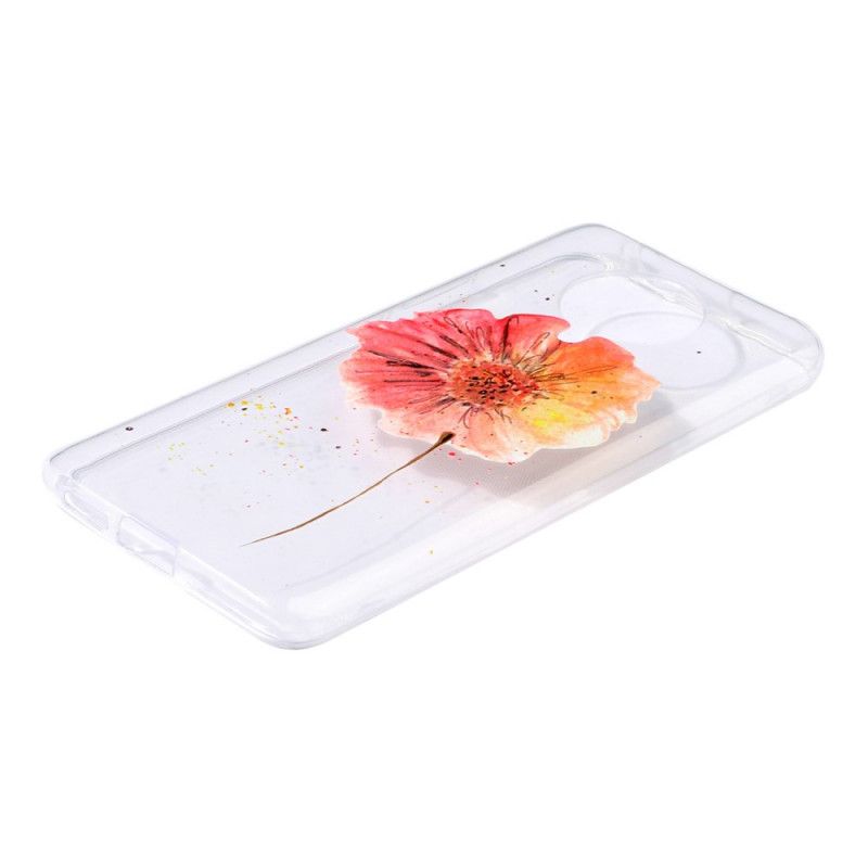 Hülle Xiaomi Poco F2 Pro Transparente Aquarellmohnblume