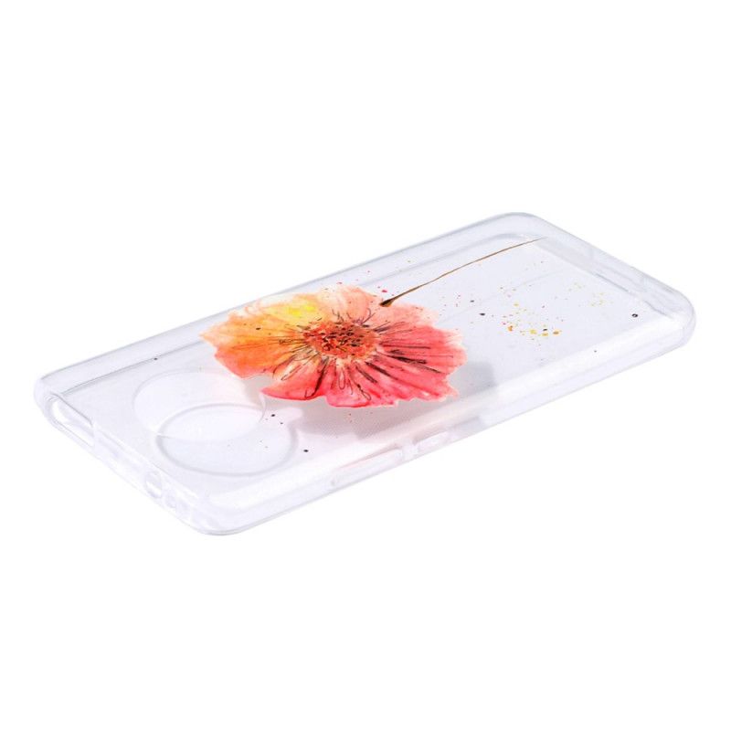 Hülle Xiaomi Poco F2 Pro Transparente Aquarellmohnblume