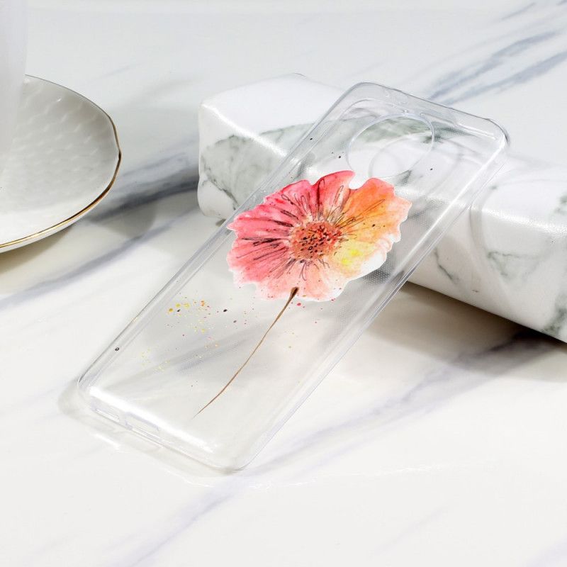 Hülle Xiaomi Poco F2 Pro Transparente Aquarellmohnblume