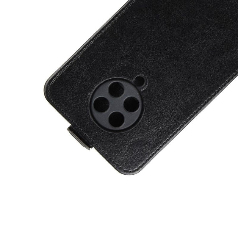 Lederhüllen Für Xiaomi Poco F2 Pro Schwarz Faltbarer Ledereffekt