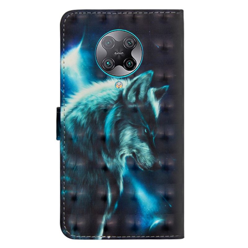Lederhüllen Xiaomi Poco F2 Pro Majestätischer Wolf