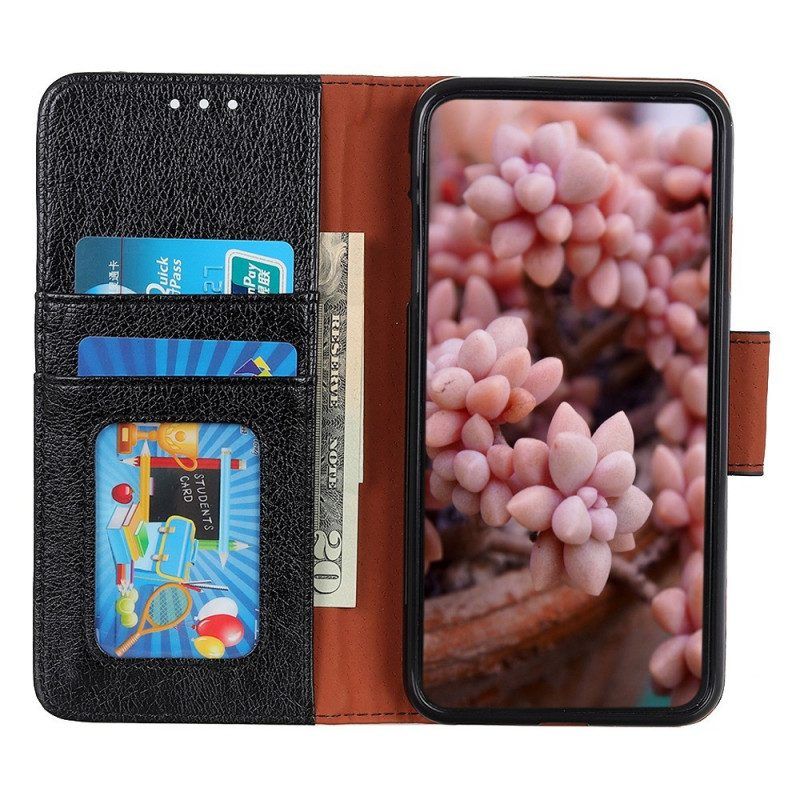 Flip Case Für Samsung Galaxy M33 5G Echtes Nappaleder