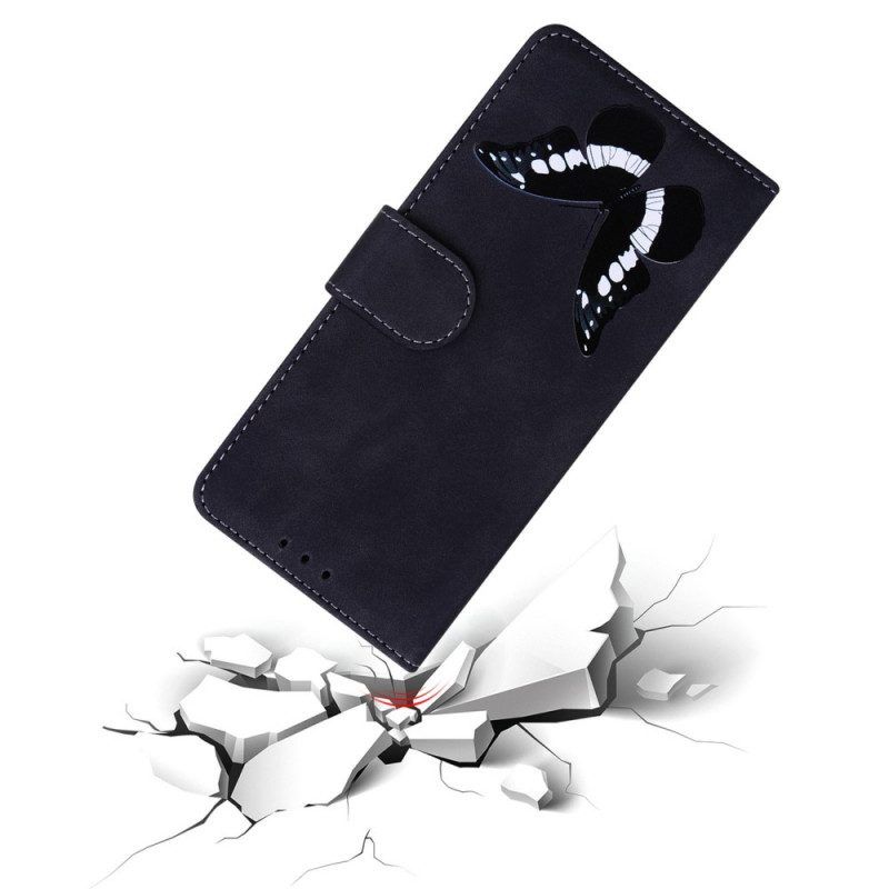 Flip Case Für Samsung Galaxy M33 5G Schmetterling