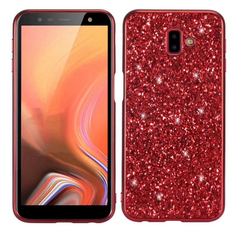 Hülle Samsung Galaxy J6 Plus Rot Handyhülle Ich Bin Glitzernd