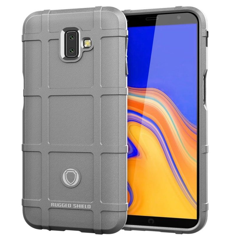 Hülle Samsung Galaxy J6 Plus Schwarz Handyhülle Robuster Schild