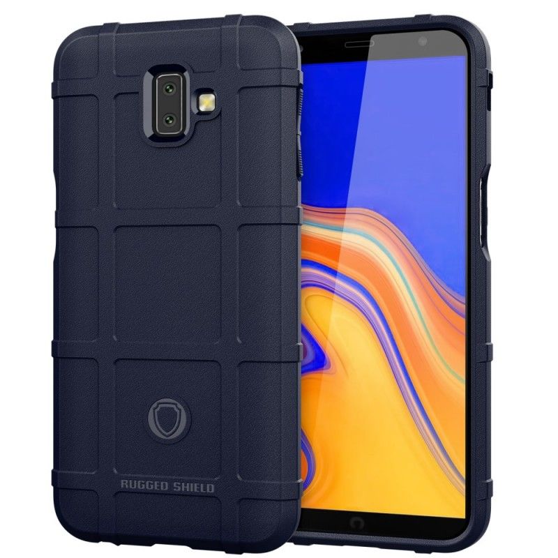 Hülle Samsung Galaxy J6 Plus Schwarz Handyhülle Robuster Schild