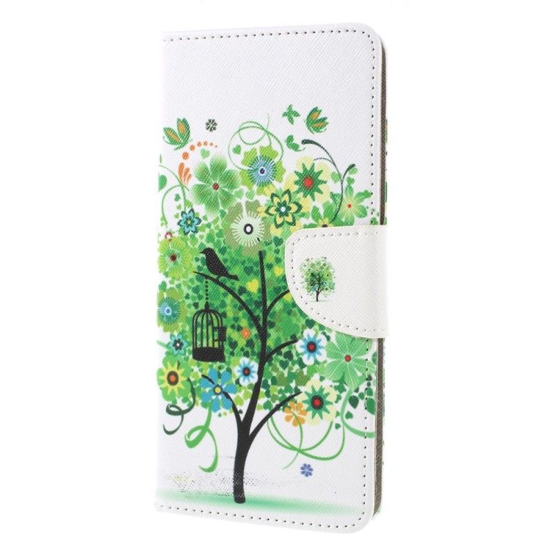 Lederhüllen Samsung Galaxy J6 Plus Blühender Baum