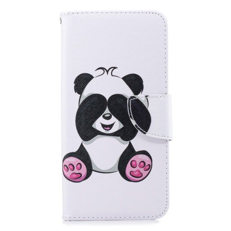 Lederhüllen Samsung Galaxy J6 Plus Lustiger Panda