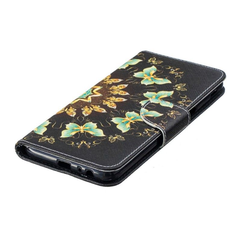 Lederhüllen Samsung Galaxy J6 Plus Schmetterlingsmandala