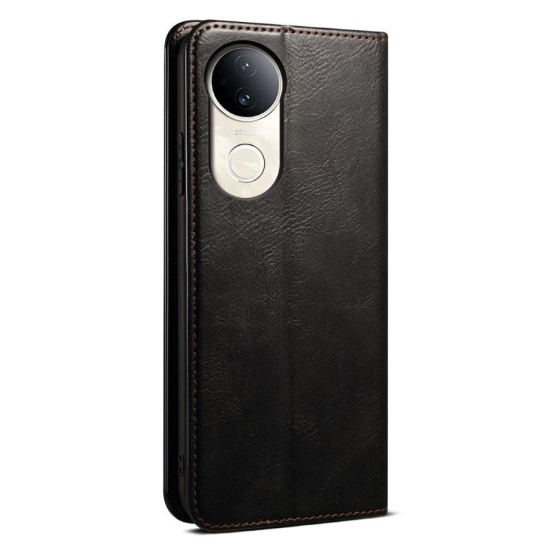Flip Case Vivo V50 5g Gewachstes Kunstleder