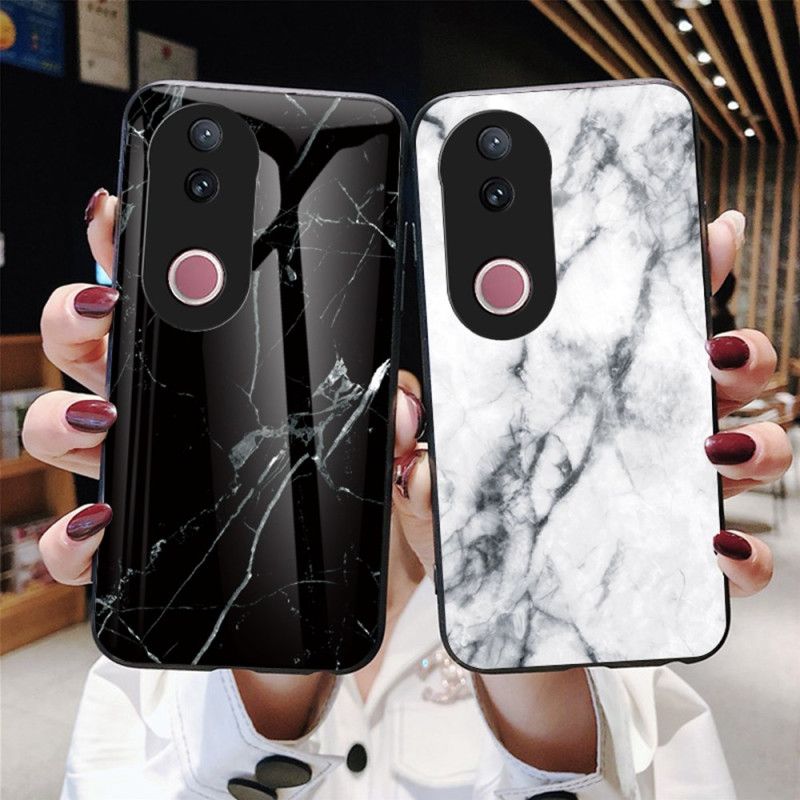 Hülle Vivo V50 5g Gehärtetes Glas In Marmoroptik