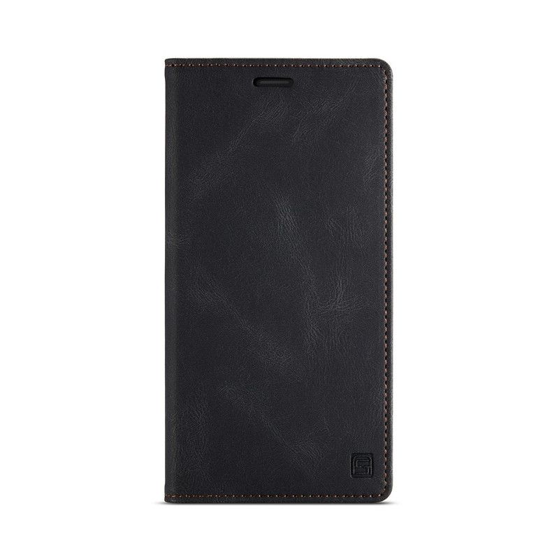 Flip Case Für iPhone XS Max Schwarz Ledereffekt-Rfid-Technologie