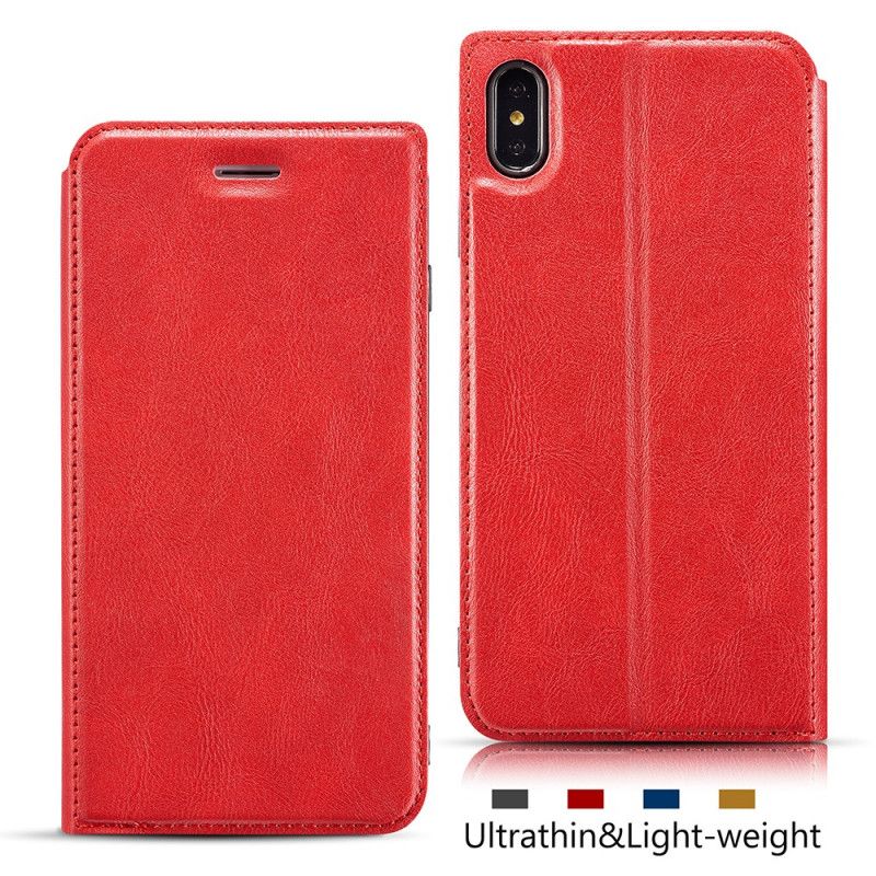 Flip Case iPhone XS Max Schwarz Ultra-Finesse