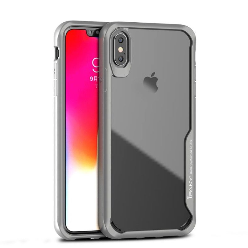 Hülle Für iPhone XS Max Schwarz Ipaky Hybrid-Serie