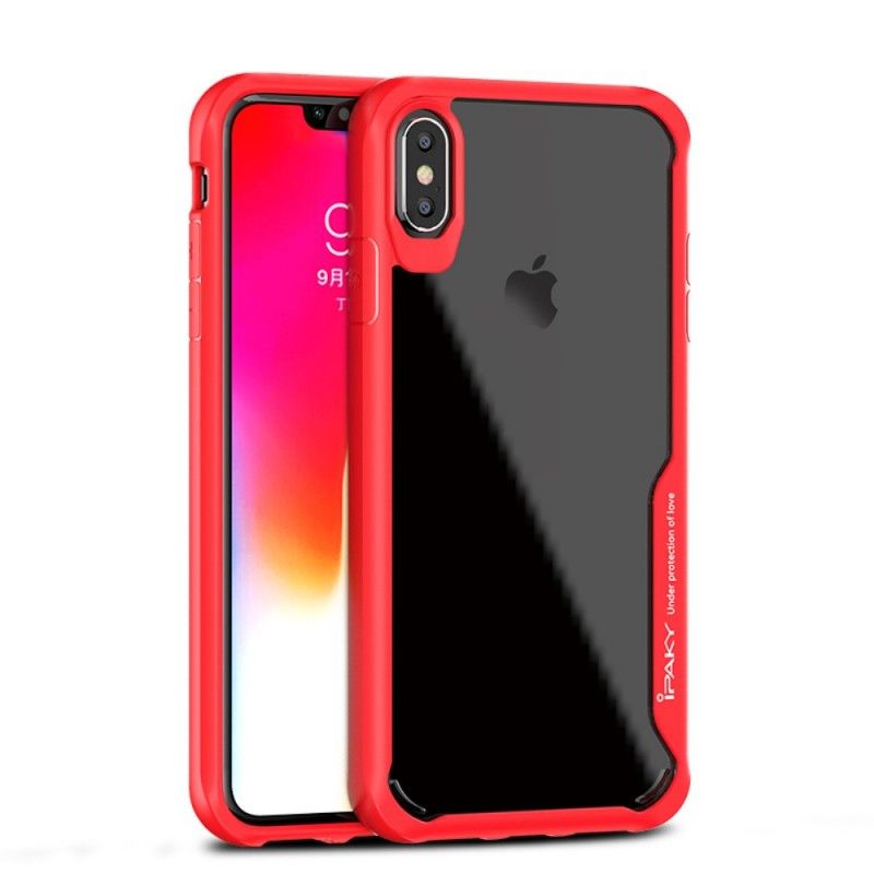 Hülle Für iPhone XS Max Schwarz Ipaky Hybrid-Serie