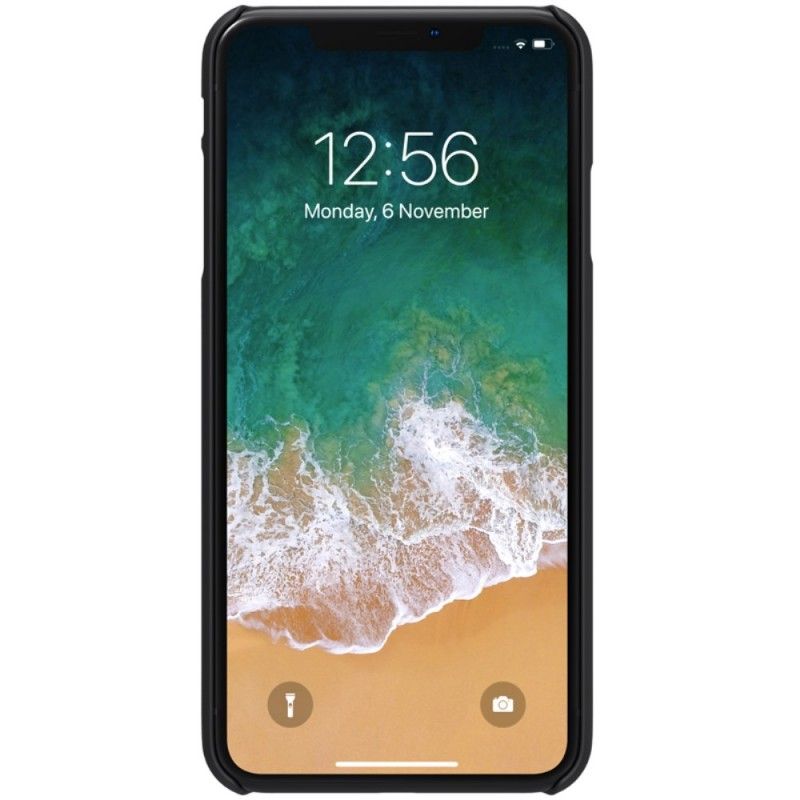 Hülle Für iPhone XS Max Schwarz Starre Gefrostete Nillkin