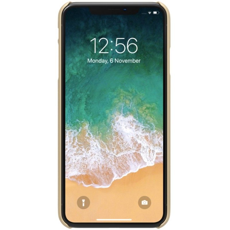 Hülle Für iPhone XS Max Schwarz Starre Gefrostete Nillkin