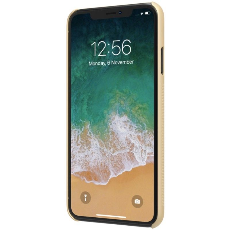 Hülle Für iPhone XS Max Schwarz Starre Gefrostete Nillkin