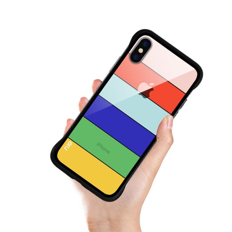 Hülle iPhone XS Max Gelb Nxe Regenbogenserie