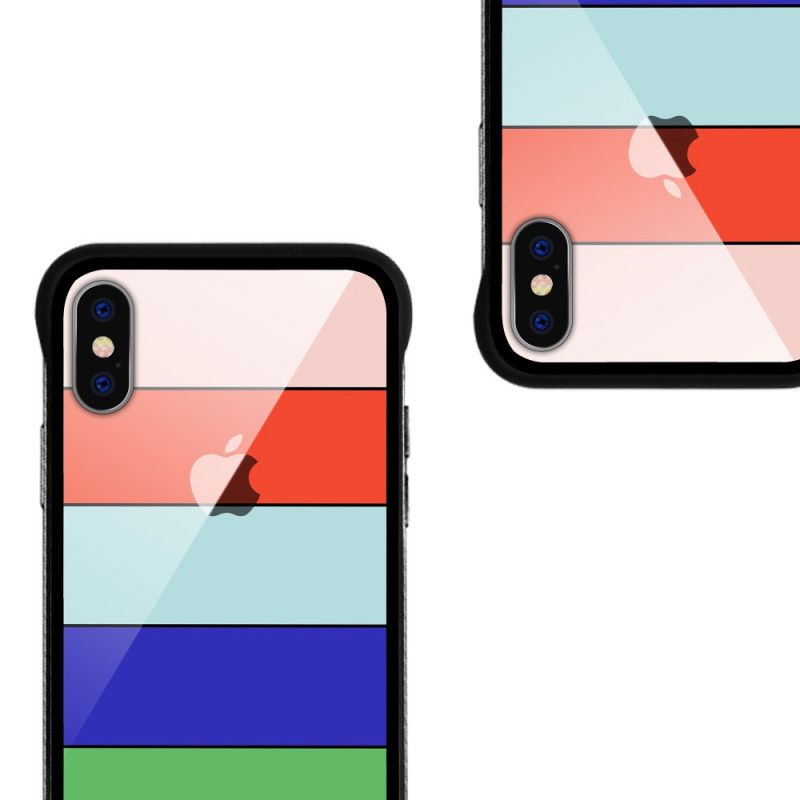 Hülle iPhone XS Max Gelb Nxe Regenbogenserie