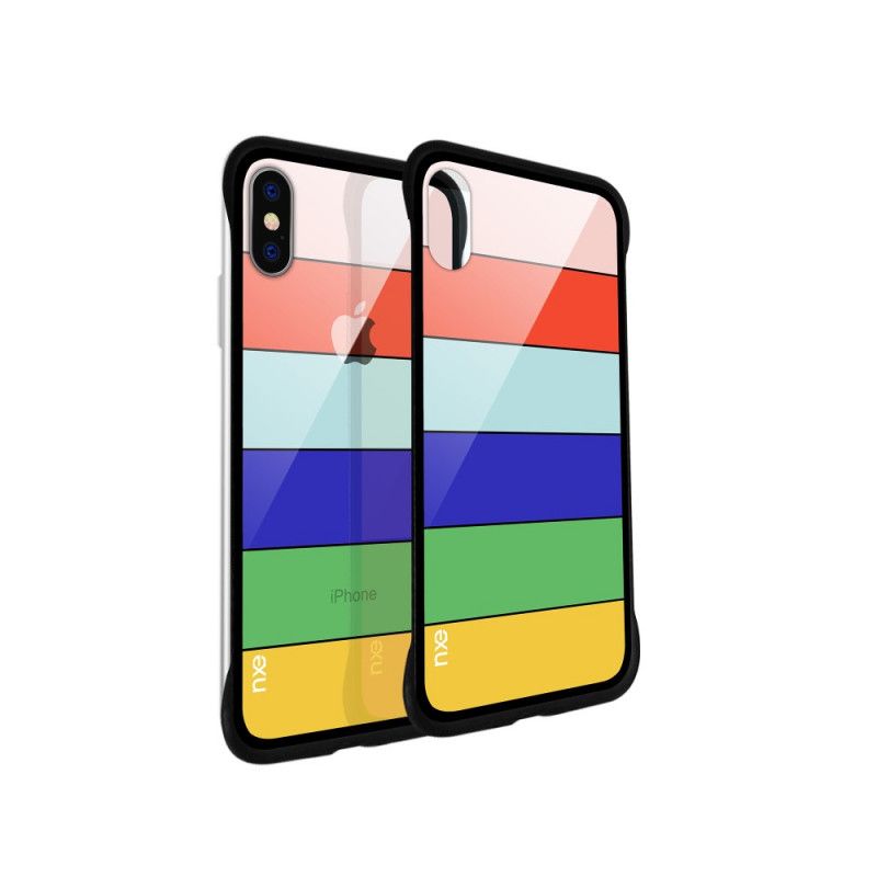 Hülle iPhone XS Max Gelb Nxe Regenbogenserie