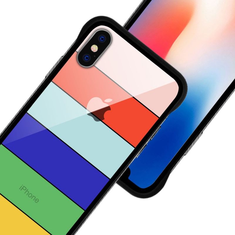 Hülle iPhone XS Max Gelb Nxe Regenbogenserie