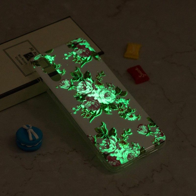 Hülle iPhone XS Max Handyhülle Fluoreszierende Freiheitsblumen