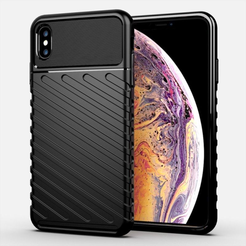 Hülle iPhone XS Max Schwarz Donnerserie