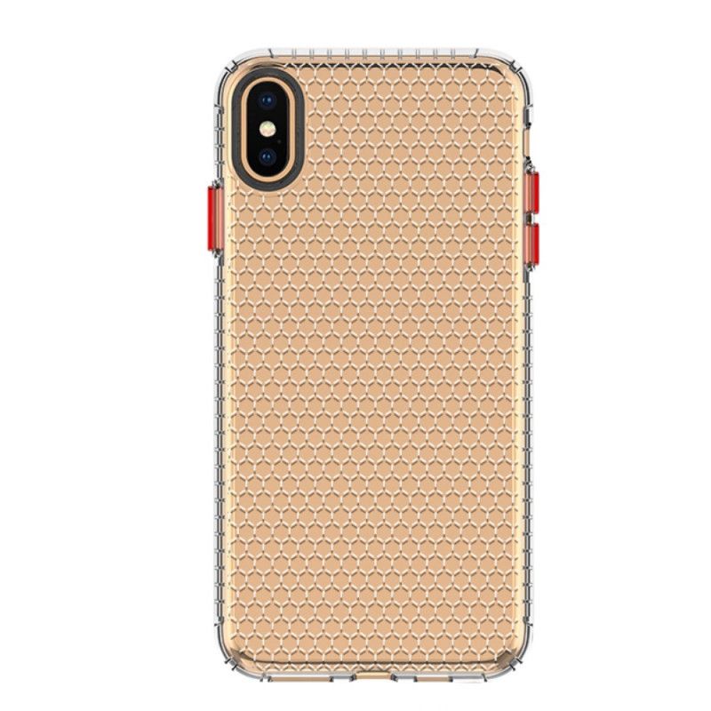 Hülle iPhone XS Max Schwarz Handyhülle Design Wabenstil