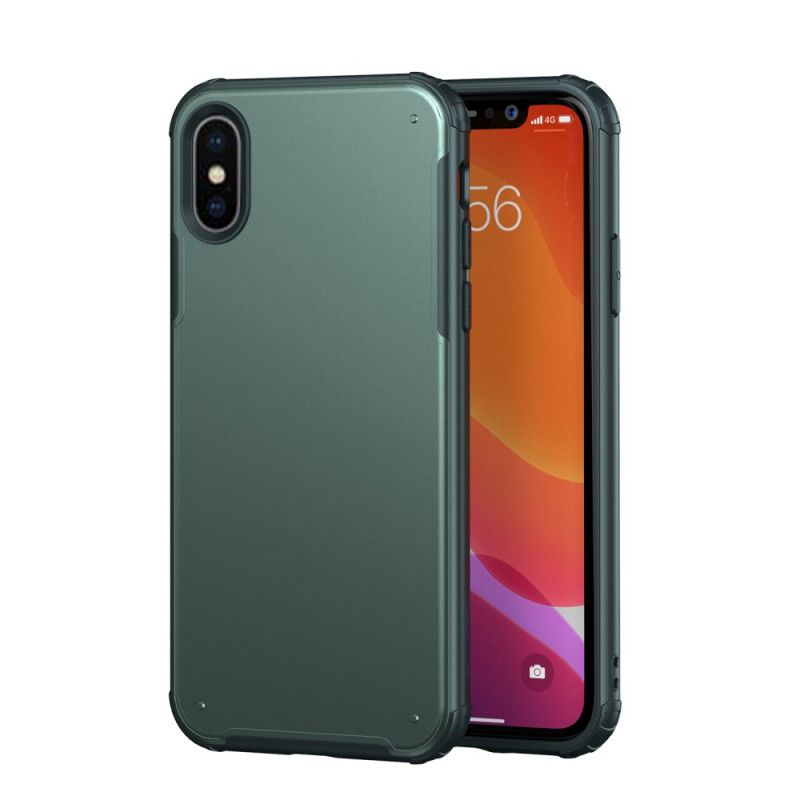 Hülle iPhone XS Max Schwarz Handyhülle Matte Hybride