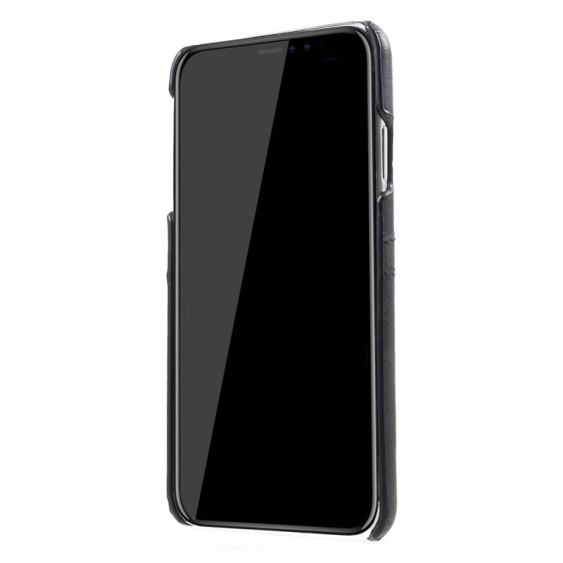 Hülle iPhone XS Max Schwarz Karteninhaber