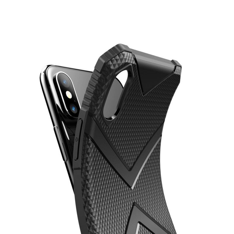 Hülle iPhone XS Max Schwarz Schild