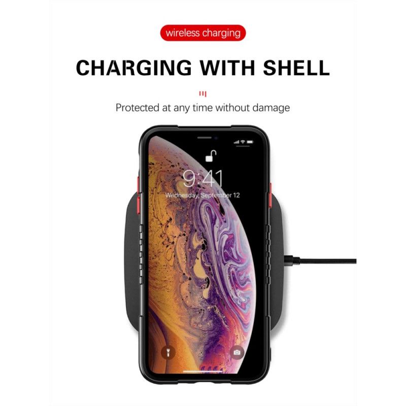 Hülle iPhone XS Max Schwarz Schild Mit Krücke