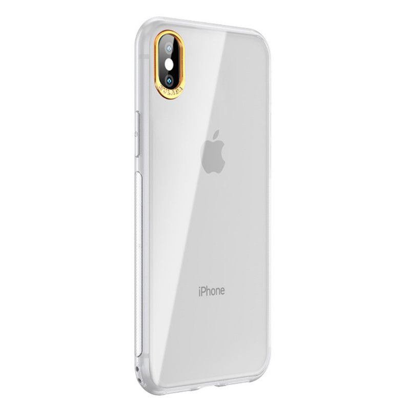 Hülle iPhone XS Max Schwarz Sulada-Linsenschutz Der Schildserie