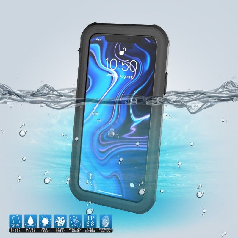 Hülle iPhone XS Max Schwarz Wasserdicht 2M