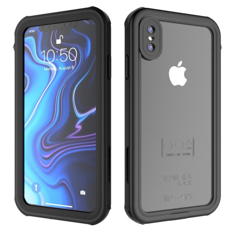 Hülle iPhone XS Max Schwarz Wasserdicht 2M